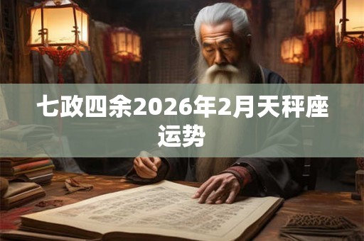 七政四余2026年2月天秤座运势