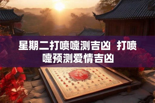 星期二打喷嚏测吉凶 打喷嚏预测爱情吉凶 星期二打喷嚏测吉凶 打喷嚏预测爱情吉凶