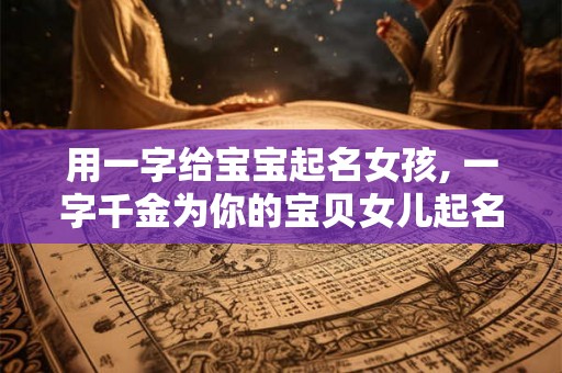 用一字给宝宝起名女孩, 一字千金为你的宝贝女儿起名