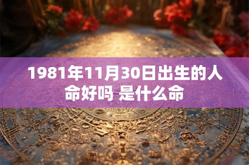 1981年11月30日出生的人命好吗 是什么命