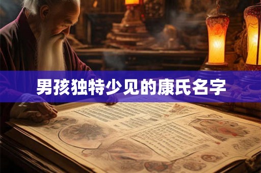 男孩独特少见的康氏名字