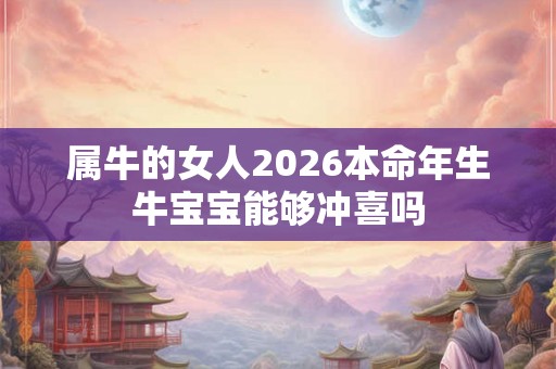 属牛的女人2026本命年生牛宝宝能够冲喜吗 属牛的女人2026本命年生牛宝宝能够冲喜吗