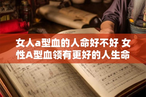 女人a型血的人命好不好 女性A型血领有更好的人生命力吗 女人a型血的人命好不好 女性A型血领有更好的人生命力吗