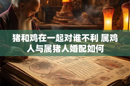 猪和鸡在一起对谁不利 属鸡人与属猪人婚配如何