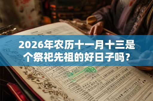 2026年农历十一月十三是个祭祀先祖的好日子吗? 2026年农历十一月十三是个祭祀先祖的好日子吗?