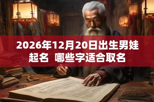 2026年12月20日出生男娃起名  哪些字适合取名