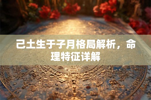 己土生于子月格局解析，命理特征详解