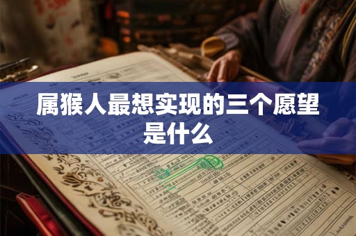 属猴人最想实现的三个愿望是什么 属猴人最想实现的三个愿望是什么