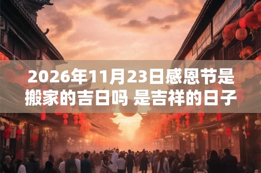 2026年11月23日感恩节是搬家的吉日吗 是吉祥的日子吗 2026年11月23日感恩节是搬家的吉日吗 是吉祥的日子吗
