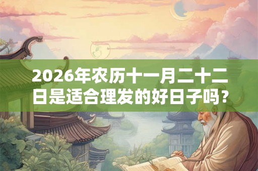 2026年农历十一月二十二日是适合理发的好日子吗？