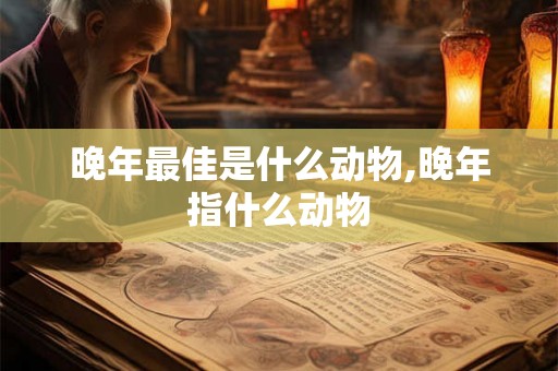 晚年最佳是什么动物,晚年指什么动物
