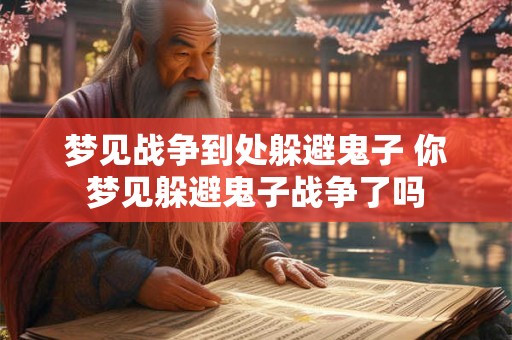 梦见战争到处躲避鬼子 你梦见躲避鬼子战争了吗