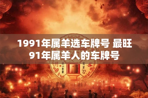1991年属羊选车牌号 最旺91年属羊人的车牌号