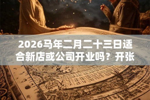 2026马年二月二十三日适合新店或公司开业吗？开张吉利吗？