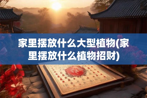 家里摆放什么大型植物(家里摆放什么植物招财)