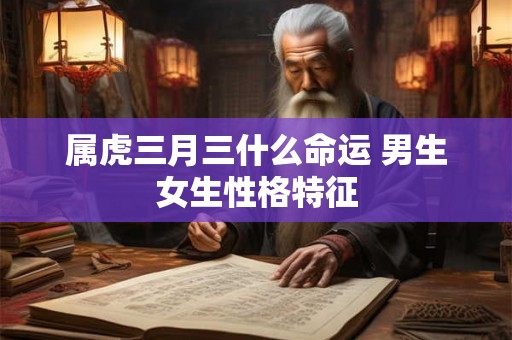 属虎三月三什么命运 男生女生性格特征