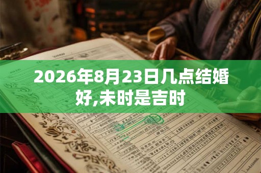 2026年8月23日几点结婚好,未时是吉时 2026年8月23日几点结婚好,未时是吉时