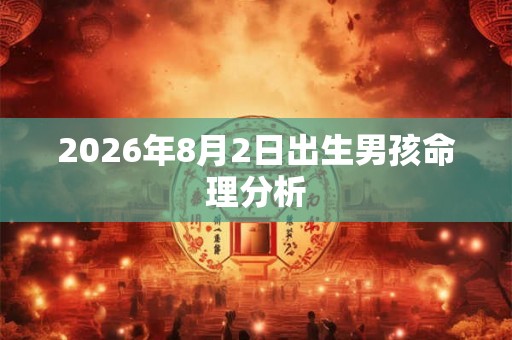 2026年8月2日出生男孩命理分析 2026年8月2日出生男孩命理分析
