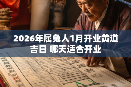 2026年属兔人1月开业黄道吉日 哪天适合开业 2026年属兔人1月开业黄道吉日 哪天适合开业