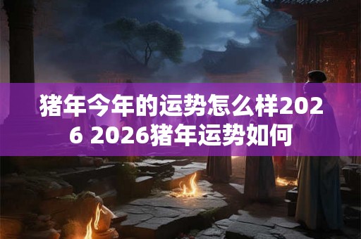 猪年今年的运势怎么样2026 2026猪年运势如何