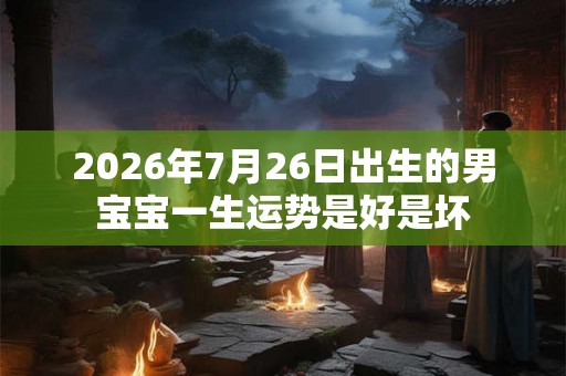 2026年7月26日出生的男宝宝一生运势是好是坏