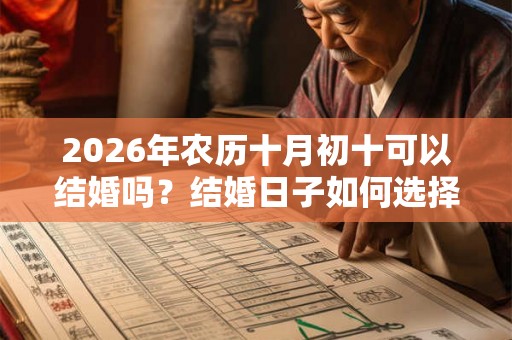 2026年农历十月初十可以结婚吗？结婚日子如何选择？