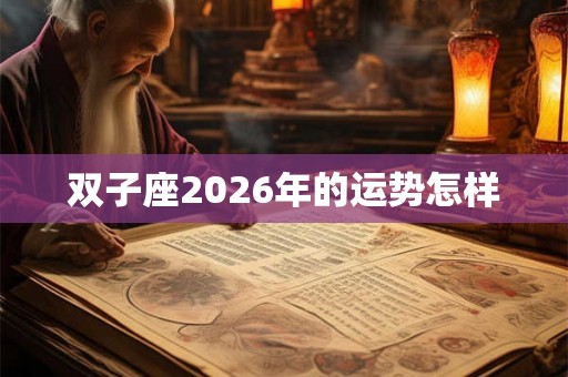 双子座2026年的运势怎样 双子座2026年的运势怎样