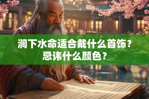 涧下水命适合戴什么首饰？忌讳什么颜色？