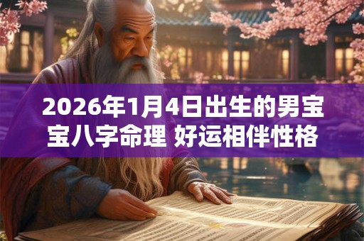 2026年1月4日出生的男宝宝八字命理 好运相伴性格温和 2026年1月4日出生的男宝宝八字命理 好运相伴性格温和