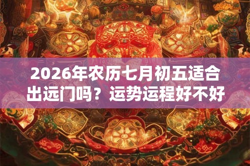 2026年农历七月初五适合出远门吗？运势运程好不好呢？