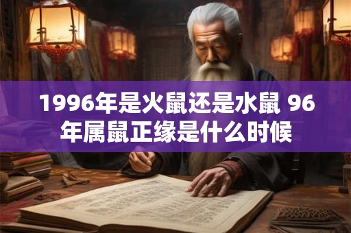 1996年是火鼠还是水鼠 96年属鼠正缘是什么时候