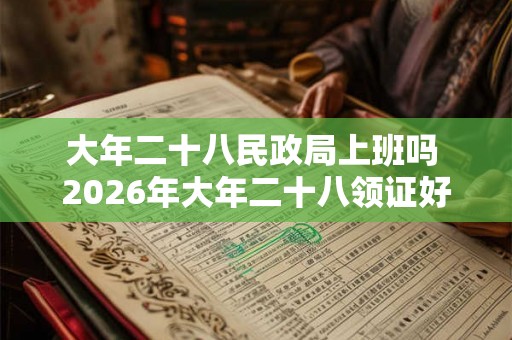 大年二十八民政局上班吗 2026年大年二十八领证好吗