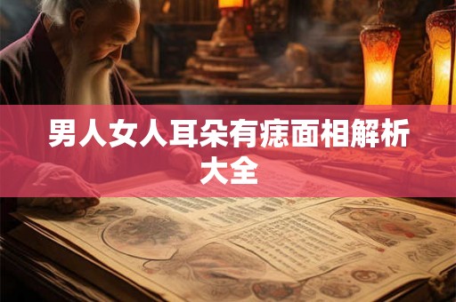 男人女人耳朵有痣面相解析大全 男人女人耳朵有痣面相解析大全