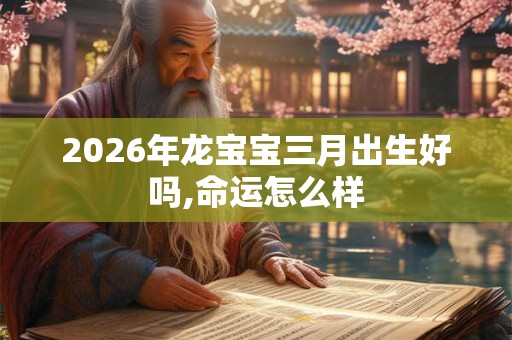 2026年龙宝宝三月出生好吗,命运怎么样 2026年龙宝宝三月出生好吗,命运怎么样