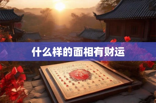 什么样的面相有财运