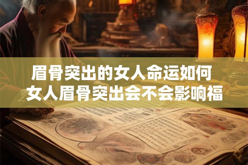 眉骨突出的女人命运如何 女人眉骨突出会不会影响福气