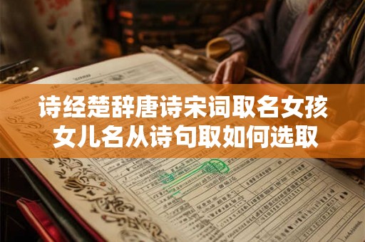 诗经楚辞唐诗宋词取名女孩 女儿名从诗句取如何选取