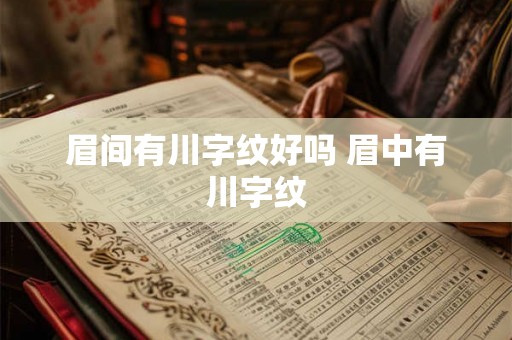 眉间有川字纹好吗 眉中有川字纹
