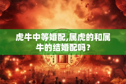 虎牛中等婚配,属虎的和属牛的结婚配吗? 虎牛中等婚配,属虎的和属牛的结婚配吗?