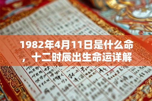 1982年4月11日是什么命，十二时辰出生命运详解