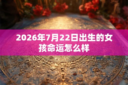 2026年7月22日出生的女孩命运怎么样