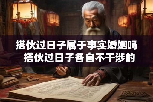 搭伙过日子属于事实婚姻吗  搭伙过日子各自不干涉的夫妻