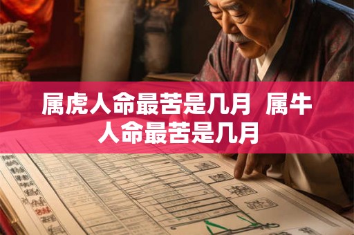 属虎人命最苦是几月  属牛人命最苦是几月