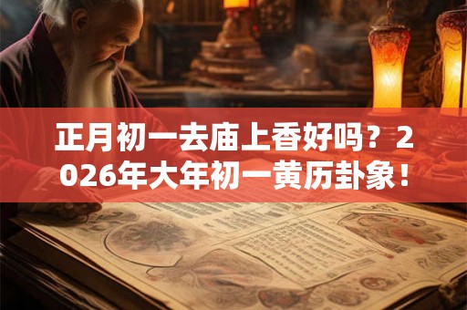 正月初一去庙上香好吗？2026年大年初一黄历卦象！