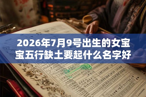 2026年7月9号出生的女宝宝五行缺土要起什么名字好 2026年7月9号出生的女宝宝五行缺土要起什么名字好