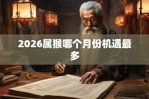 2026属猴哪个月份机遇最多