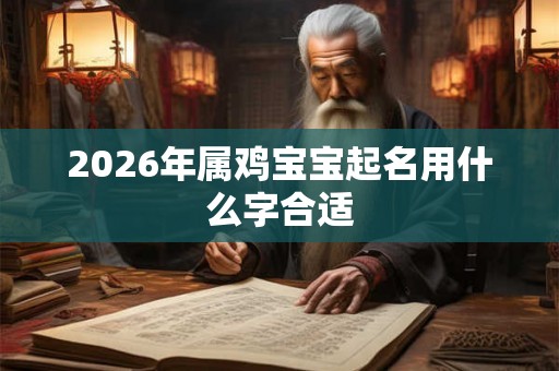 2026年属鸡宝宝起名用什么字合适