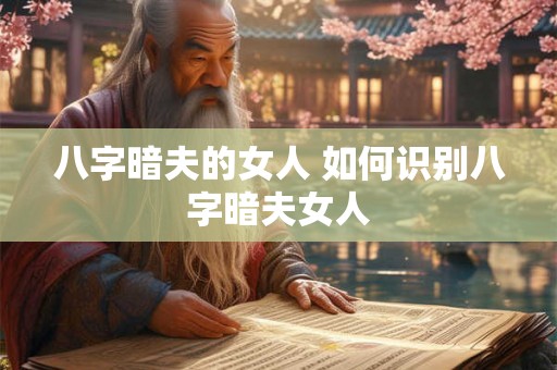八字暗夫的女人 如何识别八字暗夫女人