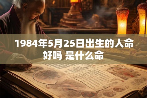 1984年5月25日出生的人命好吗 是什么命