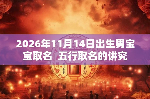 2026年11月14日出生男宝宝取名  五行取名的讲究